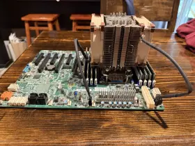 H11ssl-i Amd Epyc 7551p 32-core Cpu Noctua Heatsink/fans Mobo 128gb Ecc 8 X 16gb
