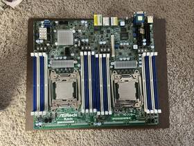 Asrock Epzc612d16fm-n Rack Motherboard 2 Intel Xeon E5-2680v4 Cpus Noctua Cpu Coolers