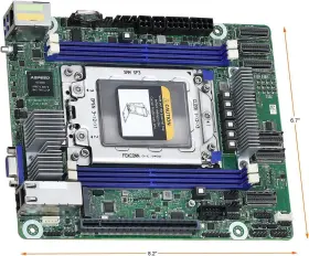Romed4id-2t Asrock Rack Proprietary Deep Mini-itx Server Motherboard Socket Sp3