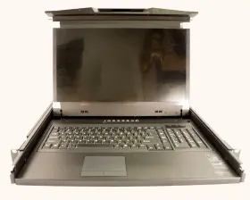 Rm-f17usd-16brk Crystal Image Tech Rackmount Monitor 1u 17 Inch Vga And Dvi Input