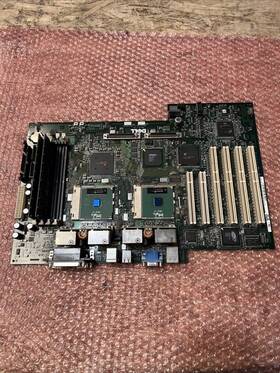 Dell 0332tm System Motherboard For Poweredge 1400 Server W 2x Pentium Sl4c9 Cpu