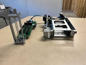 Dell Ym8v6 R740 Rear Flex Kit With 2x Riser 2.5 Sff Backplane