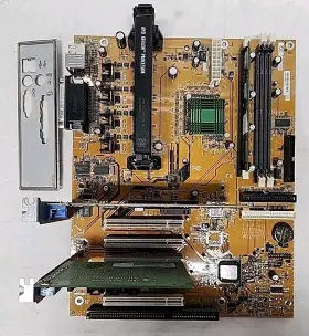 Fic 903864682205 Sdii Slot A 3x Sdram Amd 751 Agp 5x Pci Isa Eatx Motherboard With Cpu And Ram