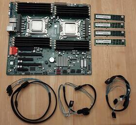 Gigabyte Ga-7pesh2 - 2x Intel 2670v2 128gb Ddr3 Ecc Diy Server Parts Combo
