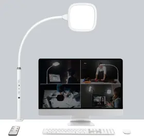 Xj03 Hapfish Led Desk Lamps For Home Office Clamp Video Conference White