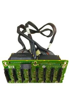 Hpe 412736-001 I 8-bay Sas/sata Backplane Board And Cage /power Sas Cable Kit