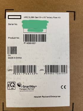 Hpe P14588-b21 Dl38x Dl380 Dl385 Gen10 Plus And V2 2u X16 Pci-e 4.0 Tertiary Riser Kit Gpu