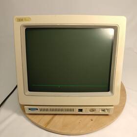 Ibm 09f6210 3476 Infowindow Green Twinax Dumb Terminal Workstation Vintage Case Damaged
