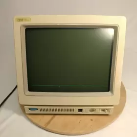 09f6210 Ibm 3476 Infowindow Green Twinax Dumb Terminal Workstation Vintage Case Damaged