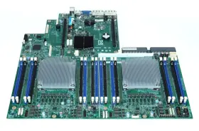 G29051-357 Intel Server Motherboard S2600g Z/l X2 Xeon E5-2658v2 And Heatsinks