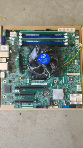 S1200spl Intel Server Board With E3-1230 V6 32gb Ram I/o Shield