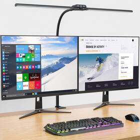 Kablerika Kb-24v-670 Desk Lamp Double Head Led With Clamp Architect Black