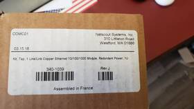 Netscout Systems 340-1039 New - Kit Tap 1 Line/link Copper Eth. 10/100/1000 Red. Power