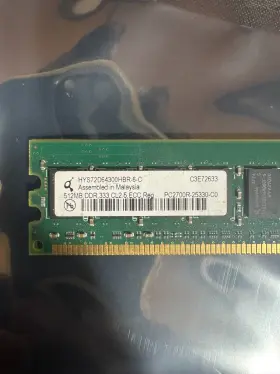 Hys72d64300hbr-6-c Qimonda 788490539605 512mb 184p Pc 2700 Memory Sun 371-1116 X7703a