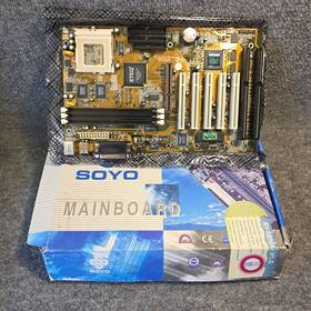 Soyo 903864608878 Nos Mainboard Retro Sy-5ema V1.1 Socket 7 Isa Pci Nib