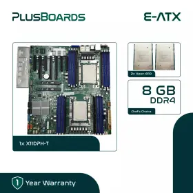 Mbd-x11dph-t Supermicro X11dph-t Lga 3647 E-atx Motherboard With 2x Xeon 4110 And 8gb Ddr4 Memory