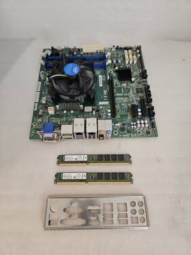 Supermicro X10slq-l Motherboard With I5-4460 Cpu 8gb Ddr3 Ram Vga Hdmi