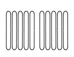 Mini Skater 10PCS Black Notebook Elastic Spring Bands Connecting Insert New. Price: $11.96.