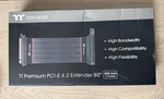 Tt Premium Pci-e 4.0 200MM Flexiable Extender With 90 Degree Adapter Open. Price: $35.00.