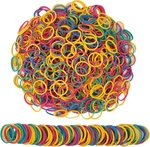 Rubber Bands Small Mini Elastic Yellow Blue Green Red 1300PCS New. Price: $13.20.