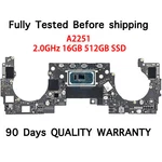 I5 2.0GHZ 16GB 512GB Ssd 820-01949-A Logic Board For Macbook Pro 13" A2251 2020 Used. Price: $349.99.