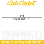Mtd 731-0511-31 Trim Strip 31" Lg. White Outdoor 330 350 340 353 652F 435 445 New. Price: $36.35.