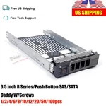 Lot 3.5" Hard Drive Tray Caddy For Dell R710 R720 R730 R520 R420 Sas Sata F238F New. Price: $649.00.