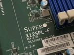 Supermicro X12SPL-F C621A LGA4189 Atx Server Motherboard + I/o & Heatsink Used. Price: $445.00.