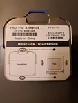 Ibm System Heatsink Fru 43W9559 P/n 44W4308 Fits X3550 M2, X3650 X3655 Used. Price: $24.99.