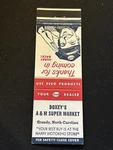 Matchbook Cover - Esso Gas Station Doxey's A&m Super Market Nc MB50 Unspecified. Price: $7.50.