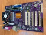 Ecs K7VTA3 VER6.0 Motherboard Amd Athlon 462 With Cpu Cooler And Ram. Used. Price: $74.00.